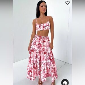 Kei Crop Top and Kei Maxi Skirt set  - Thats So Fetch